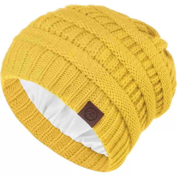 Zando Beanies Women Satin Lined Beanie for Women Warm Winter Hats for Women Thick Knit Beanies for Winter