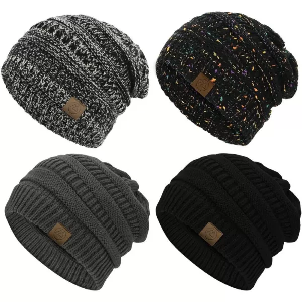 Zando Beanies Women Warm Winter Beanie for Women Thick Soft Hat Knit Hats for Women Slouchy Cap Winter Hat for Women
