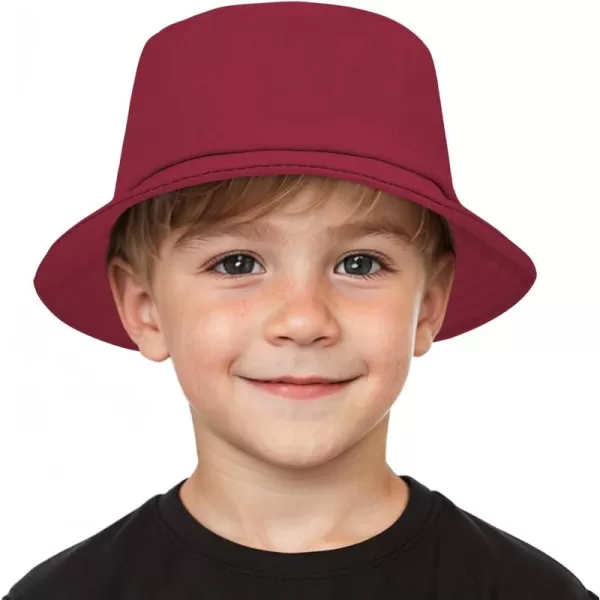 Zando Bucket Hats for Kids Cotton Bucket Hat for Girls Boys Sun Protection Bucket Hats Lightweight Packable Beach Sun Hat