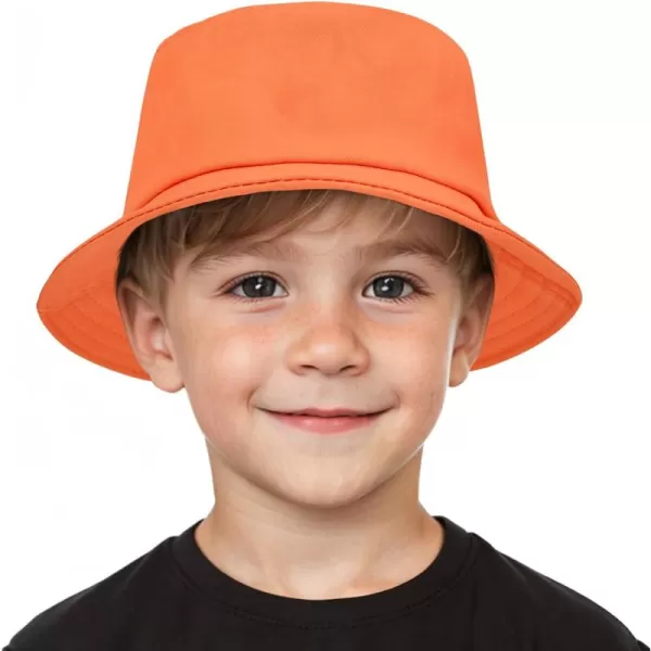 Zando Bucket Hats for Kids Cotton Bucket Hat for Girls Boys Sun Protection Bucket Hats Lightweight Packable Beach Sun Hat