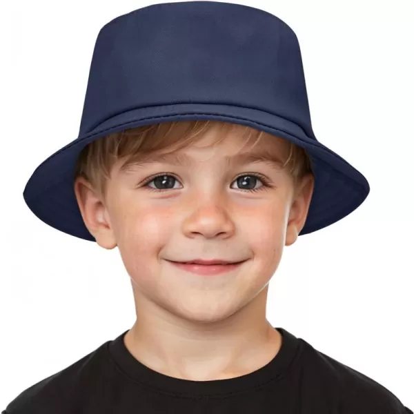 Zando Bucket Hats for Kids Cotton Bucket Hat for Girls Boys Sun Protection Bucket Hats Lightweight Packable Beach Sun Hat