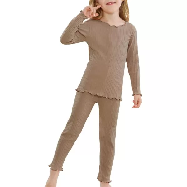 Zando Girls Thermal Underwear Set for Kids Base Layer for Toddler Boys Girls Soft Winter Long Johns Toddler Thermals