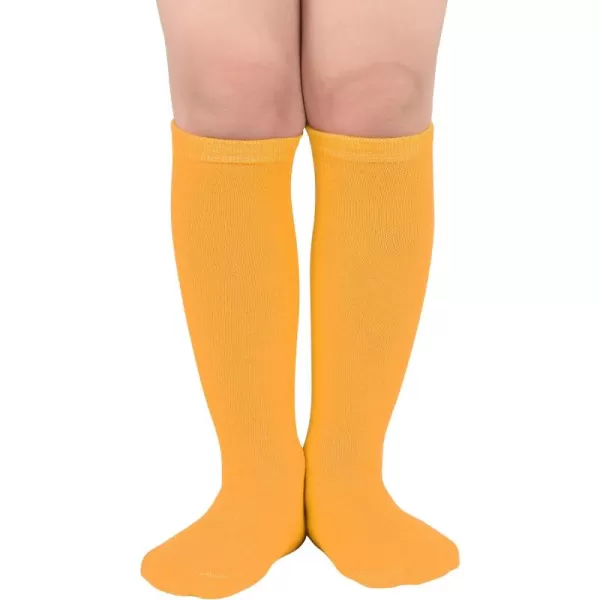 Zando Kids Child Cotton Three Stripes Sport Soccer Team Socks Uniform Tube Cute Knee High Stocking for Boys Girls