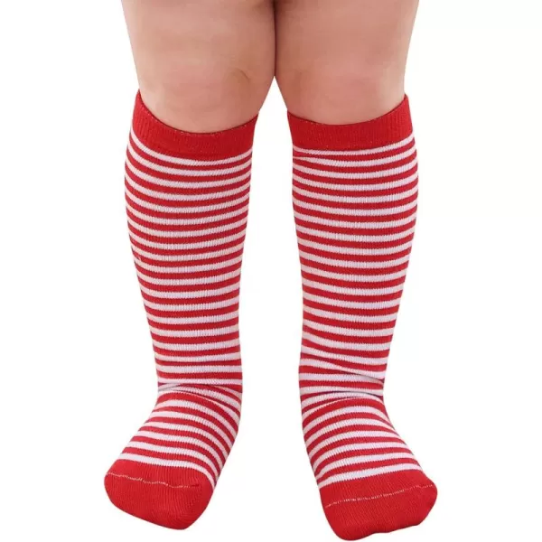 Zando Kids Child Cotton Three Stripes Sport Soccer Team Socks Uniform Tube Cute Knee High Stocking for Boys Girls