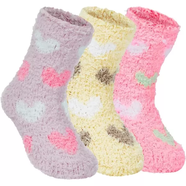 Zando Kids Fuzzy Socks Soft Christmas Slipper Socks for Kids Warm Winter Socks Comfy Fluffy Socks for Girls