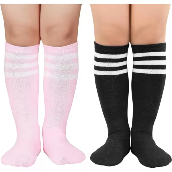 Zando Kids Soccer Socks Knee High Sock for Boys Girls Breathable Kids Youth Baseball Socks Cotton Boys Long Tube Socks