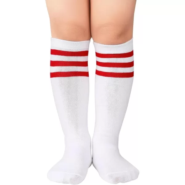 Zando Kids Soccer Socks Knee High Sock for Boys Girls Breathable Kids Youth Baseball Socks Cotton Boys Long Tube Socks