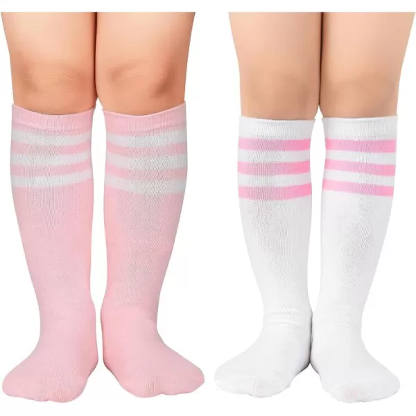 Zando Kids Soccer Socks Knee High Sock for Boys Girls Breathable Kids Youth Baseball Socks Cotton Boys Long Tube Socks