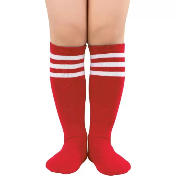 Zando Kids Soccer Socks Knee High Sock for Boys Girls Cotton Kids Youth Baseball Socks Breathable Boys Athletic Socks