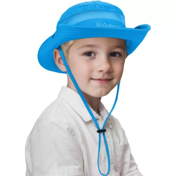 Zando Kids Sun Hat UPF 50+ Boys Sun Hat Wide Brim Kids Bucket Hat Boys Fishing Hat Bucket Hats for Kids Safari Beach Outdoor