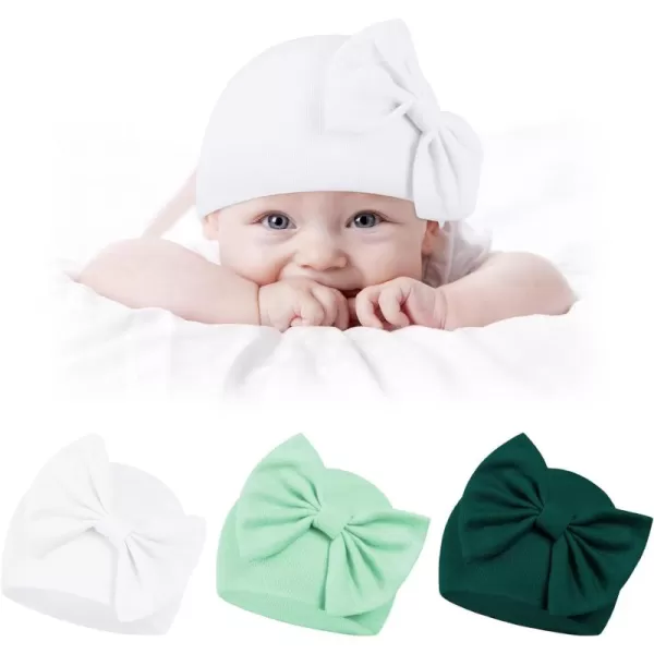 Zando Newborn Baby Girl Hats Soft Beanie Hat Cute for 0-6 Months Infant Toddler Hospital Hat Caps