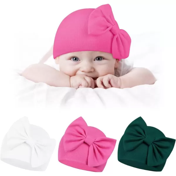 Zando Newborn Baby Girl Hats Soft Beanie Hat Cute for 0-6 Months Infant Toddler Hospital Hat Caps