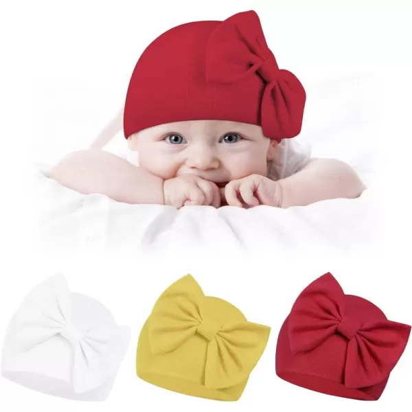 Zando Newborn Baby Girl Hats Soft Beanie Hat Cute for 0-6 Months Infant Toddler Hospital Hat Caps
