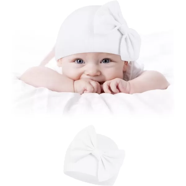 Zando Newborn Baby Girl Hats Soft Beanie Hat Cute for 0-6 Months Infant Toddler Hospital Hat Caps