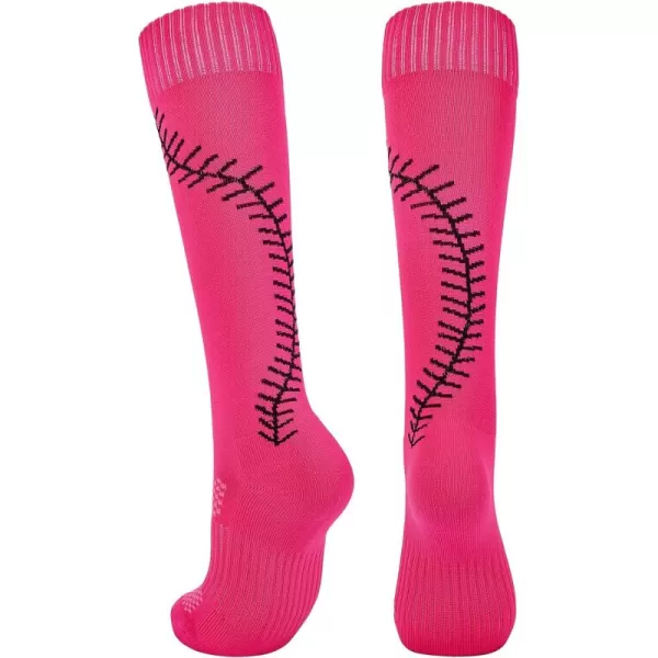 Zando Softball Socks with Stitchs for Youth Girls &amp; Adult Women Athletic Football Baseball Soccer Socks Kids Pattern