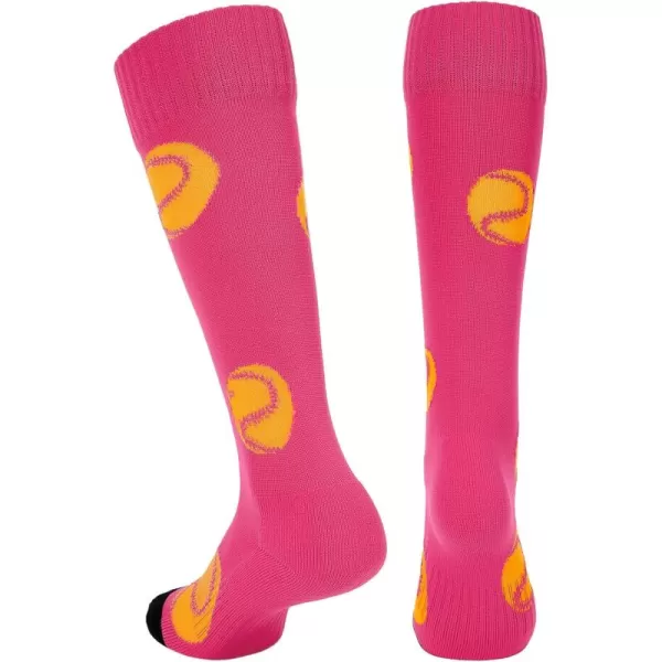 Zando Softball Socks with Stitchs for Youth Girls &amp; Adult Women Athletic Football Baseball Soccer Socks Kids Pattern