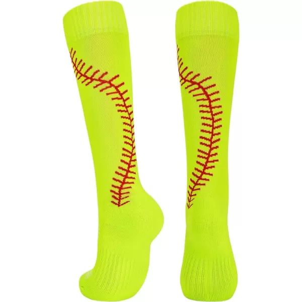 Zando Softball Socks with Stitchs for Youth Girls &amp; Adult Women Athletic Football Baseball Soccer Socks Kids Pattern