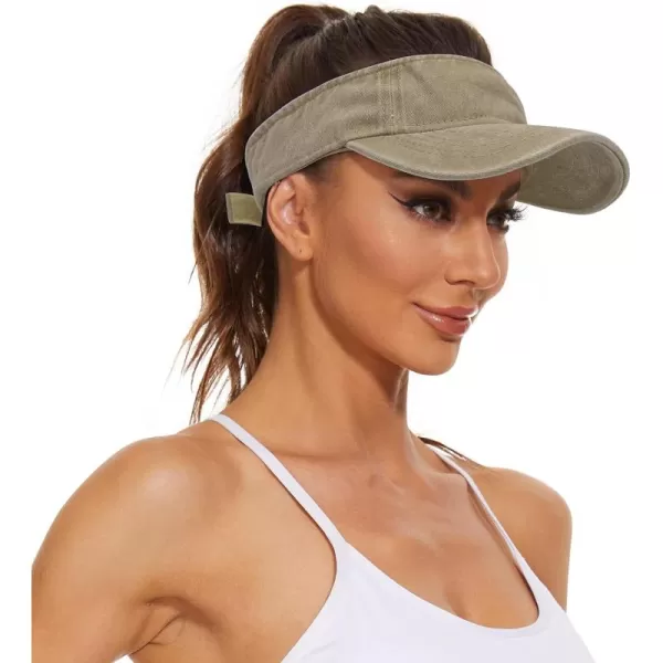Zando Sun Visors for Women Men Unisex Tennis Golf Visor Hat Adjustable Summer Hats Sport Outdoor Visor Hat UV Protection Cap