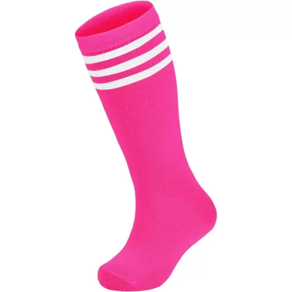 Zando Toddler Soccer Socks Baseball Softball Football Socks Tube Athletic Socks Uniform Socks Knee High Socks for Girls