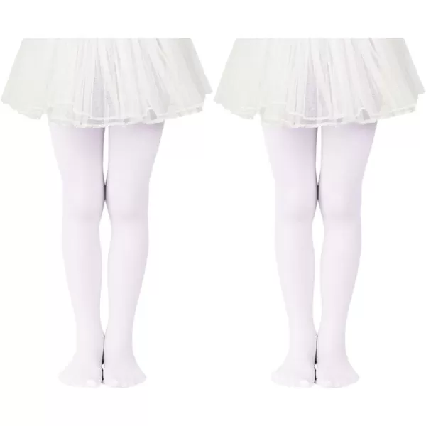 Zando Ultra Soft Ballet Tights for Girls Footed Dance Tights Colorful Girls Leggings2-12T 