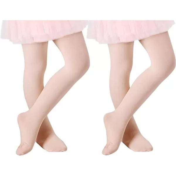 Zando Ultra Soft Ballet Tights for Girls Footed Dance Tights Colorful Girls Leggings2-12T 
