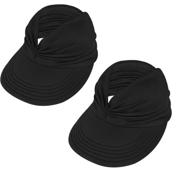 Zando Womens Sun Visor Hat Wide Brim Sun Hats for Women UV Protection Summer Beach Hats for Women Foldable Sports Visors