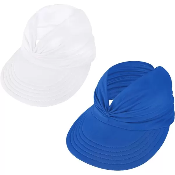 Zando Womens Sun Visor Hat Wide Brim Sun Hats for Women UV Protection Summer Beach Hats for Women Foldable Sports Visors