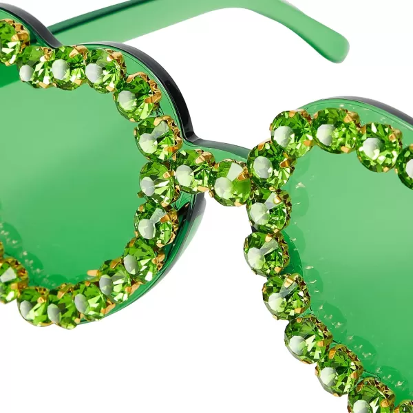 Zando Rhinestone Heart Sunglasses for Women Rimless Transparent Heart Shaped Sunglasses Colorful Heart Glasses Party