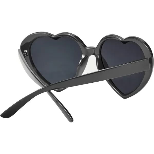 Zando Rhinestone Heart Sunglasses for Women Rimless Transparent Heart Shaped Sunglasses Colorful Heart Glasses Party