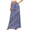 imageZando Long Skirts for Women Trendy Dresses High Waisted Maxi Skirt Casual Workout Stretchy Flared Flower Skirt for GirlsCelosia Caracas