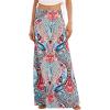 imageZando Long Skirts for Women Trendy Dresses High Waisted Maxi Skirt Casual Workout Stretchy Flared Flower Skirt for GirlsFloral Print