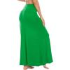 imageZando Long Skirts for Women Trendy Dresses High Waisted Maxi Skirt Casual Workout Stretchy Flared Flower Skirt for GirlsGrass Green