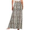 imageZando Long Skirts for Women Trendy Dresses High Waisted Maxi Skirt Casual Workout Stretchy Flared Flower Skirt for GirlsSnake