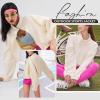 imageZando Womens Fleece Jacket Full Zip Cropped Jackets Oversize Long Sleeve Workout Fuzzy Sherpa Jacket Athletic Crop CoatApricot