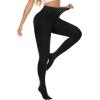 imageZando Black Tights For Women Black Pantyhose For Women Sheer Tights Panty Hose Womens Black High Waisted Leggings Black Stockings For Women Control Top Pantyhose Compression Tights Women Black XXL