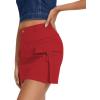 imageZando High Waisted Cargo Mini Skirt Y2K Bodycon Denim Mini Skirt Y2K Jean Skirt with Pockets Y2K Button Cargo SkirtF Red