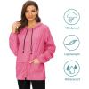 imageZando Lightweight Rain Jacket Women Raincoat for Women Packable Rain Coat Windbreaker Rain Jackets Waterproof with HoodHot Pink