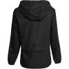 imageZando Lightweight Rain Jacket Women Raincoat for Women Packable Rain Coat Windbreaker Rain Jackets Waterproof with HoodPlus Solid Black
