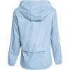 imageZando Lightweight Rain Jacket Women Raincoat for Women Packable Rain Coat Windbreaker Rain Jackets Waterproof with HoodPlus Solid Blue