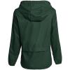imageZando Lightweight Rain Jacket Women Raincoat for Women Packable Rain Coat Windbreaker Rain Jackets Waterproof with HoodPlus Solid Dark Green