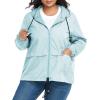 imageZando Lightweight Rain Jacket Women Raincoat for Women Packable Rain Coat Windbreaker Rain Jackets Waterproof with HoodPlus Solid Mint