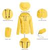 imageZando Lightweight Rain Jacket Women Raincoat for Women Packable Rain Coat Windbreaker Rain Jackets Waterproof with HoodPlus Yellow Raincoat