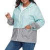 imageZando Lightweight Rain Jacket Women Raincoat for Women Packable Rain Coat Windbreaker Rain Jackets Waterproof with HoodPlus Z Mint Green