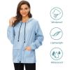 imageZando Lightweight Rain Jacket Women Raincoat for Women Packable Rain Coat Windbreaker Rain Jackets Waterproof with HoodSolid Blue