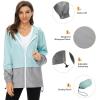 imageZando Lightweight Rain Jacket Women Raincoat for Women Packable Rain Coat Windbreaker Rain Jackets Waterproof with HoodSolid Pink