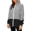 imageZando Lightweight Rain Jacket Women Raincoat for Women Packable Rain Coat Windbreaker Rain Jackets Waterproof with HoodZ Gray