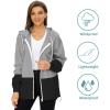 imageZando Lightweight Rain Jacket Women Raincoat for Women Packable Rain Coat Windbreaker Rain Jackets Waterproof with HoodZ Gray