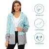 imageZando Lightweight Rain Jacket Women Raincoat for Women Packable Rain Coat Windbreaker Rain Jackets Waterproof with HoodZ Mint Green