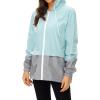 imageZando Lightweight Rain Jacket Women Raincoat for Women Packable Rain Coat Windbreaker Rain Jackets Waterproof with HoodZ Mint Green