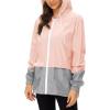 imageZando Lightweight Rain Jacket Women Raincoat for Women Packable Rain Coat Windbreaker Rain Jackets Waterproof with HoodZ Pink